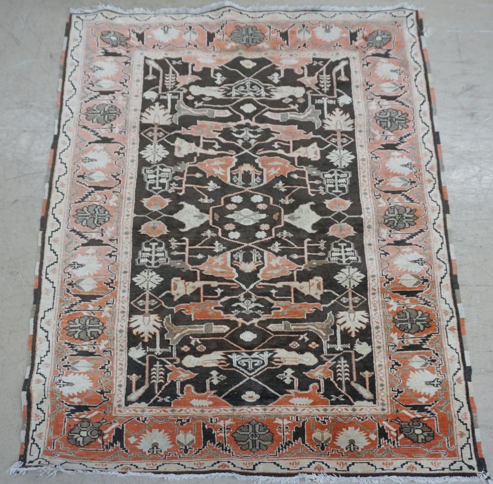 Appraisal: OUSHAK RUG FT IN X FT INOushak Rug Dimensions ft