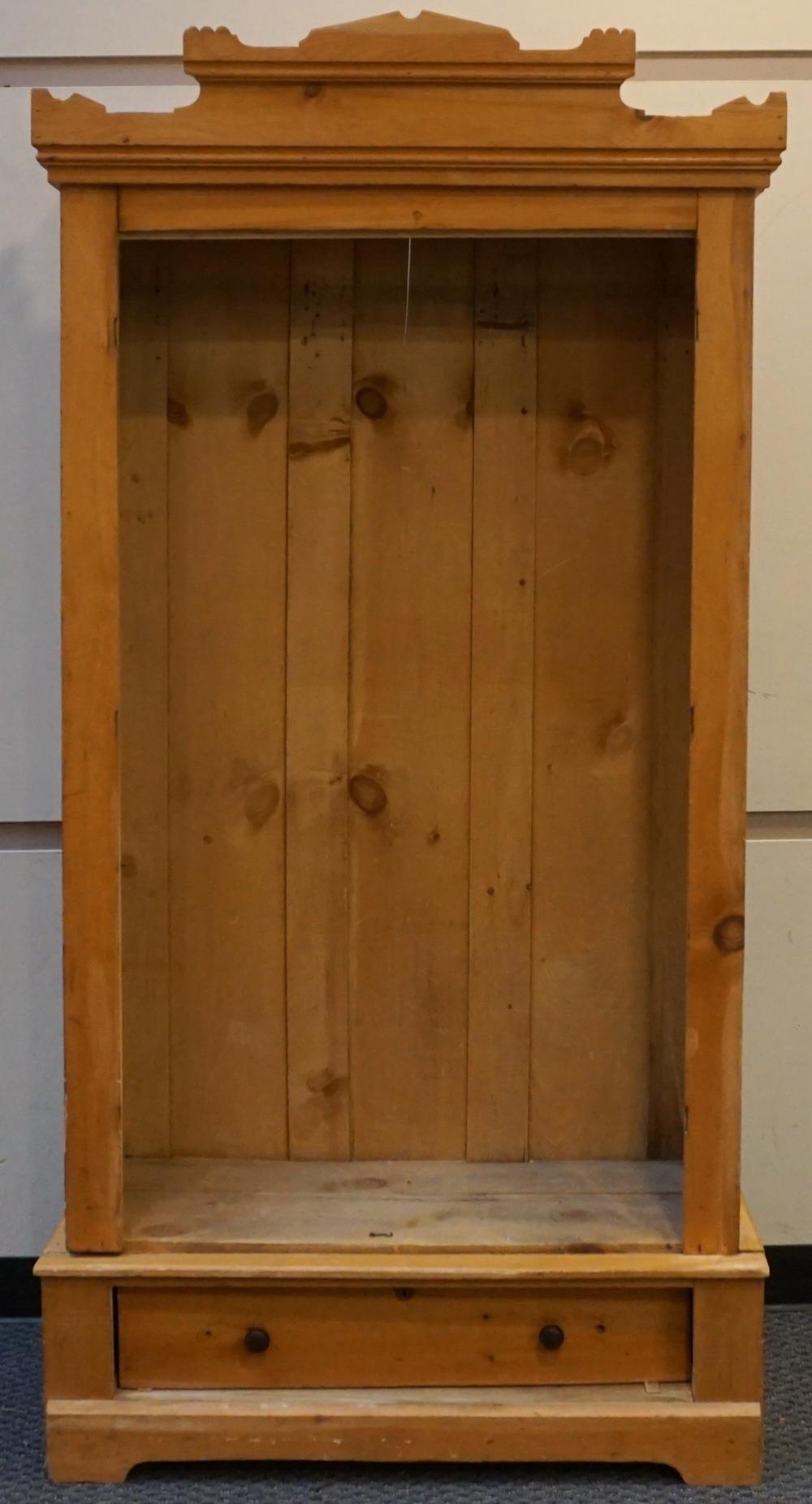 Appraisal: Victorian Style Pine Wardrobe lacking doors