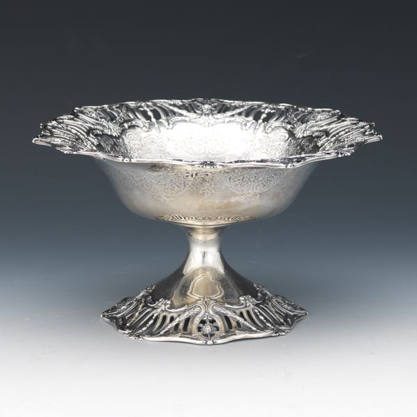 Appraisal: TIFFANY CO STERLING SILVER PEDESTAL DISH x Sterling silver pedestal