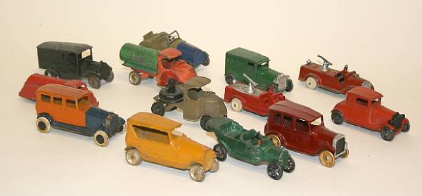 Appraisal: Tootsietoy grouping Lot includes Tootsietoy cars and trucks from the