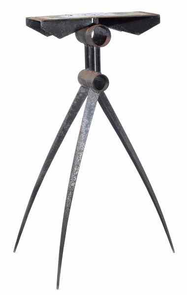 Appraisal: Custom Sculptural Stand by Al Frega NC iron with black