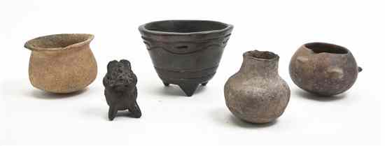 Appraisal: A Group of Ten Pre-Columbian Style Pottery Vessels including one