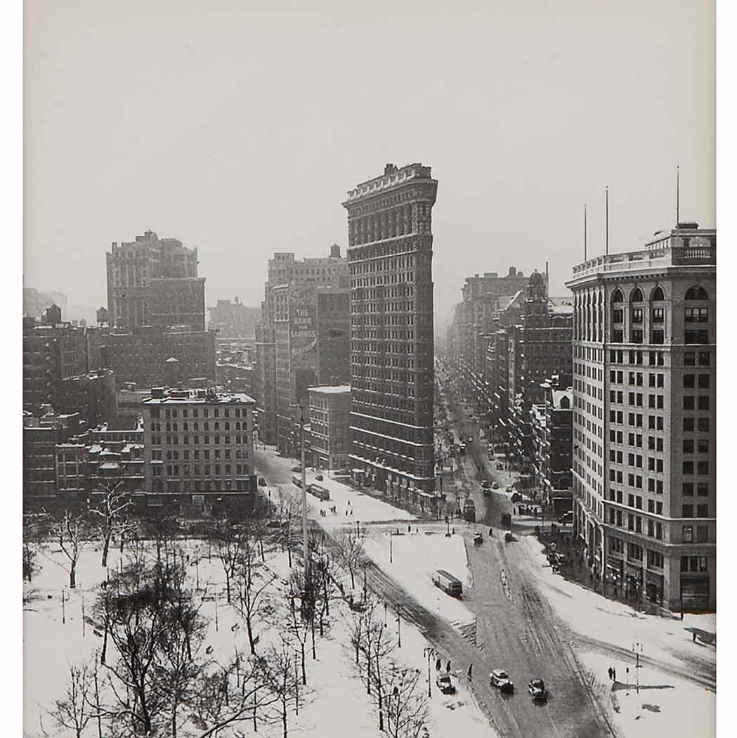 Appraisal: BURCKHARDT RUDY - Flatiron in Winter Gelatin silver print x