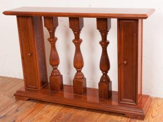 Appraisal: Columned Banister Style Console Table Columned banister style console table