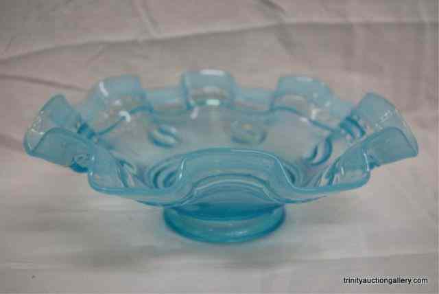 Appraisal: c Jefferson Blue Opalescent Glass '' BowlProduced in the early