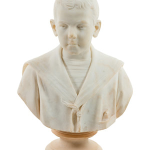 Appraisal: Ferdinando Vichi Italian - Bust of a Young Boy carved