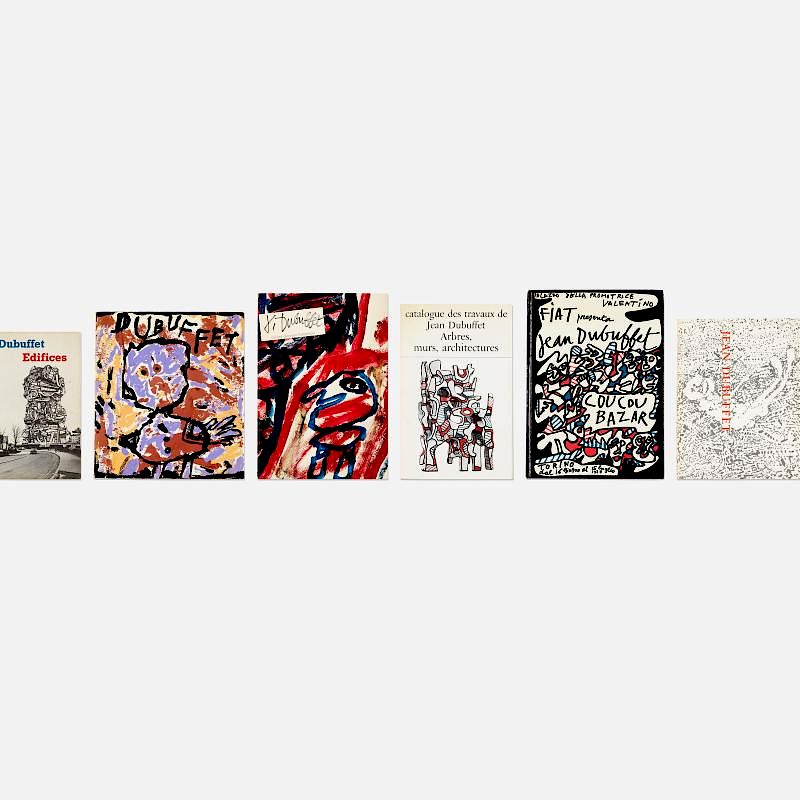 Appraisal: Jean Dubuffet collection of twenty-five books Jean Dubuffet collection of