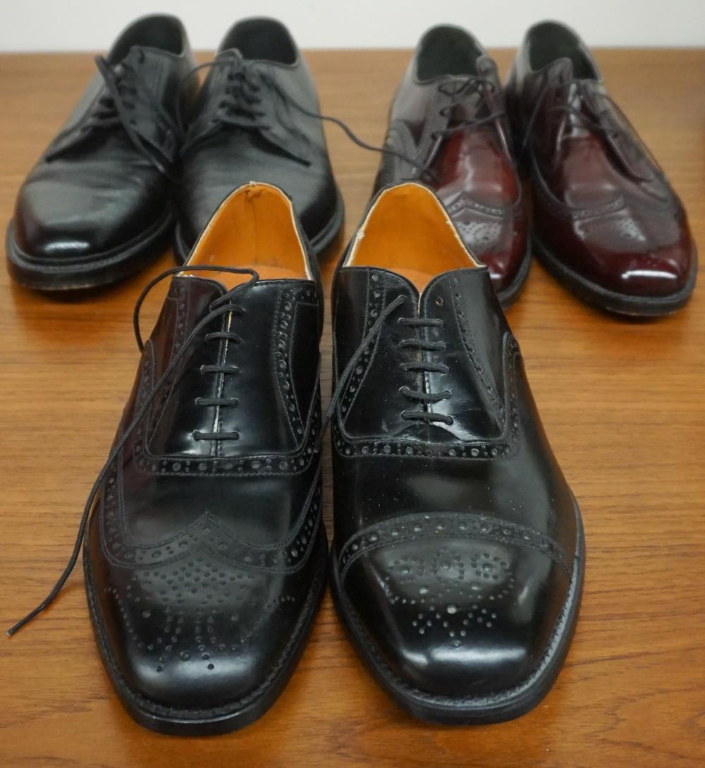 Appraisal: SIX PAIRS OF ASSORTED GENTLEMAN'S PREDOMINANTLY TOOLED OR PEBBLED LEATHER