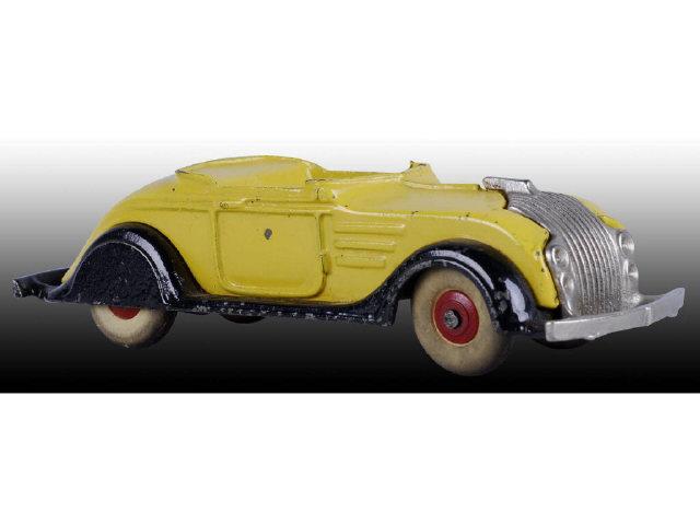 Appraisal: Cast Iron Dent Airflo Convertible Toy Description Rare Yellow body