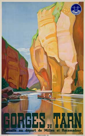 Appraisal: ANDR GIROUX - GORGES DU TARN x inches x cm