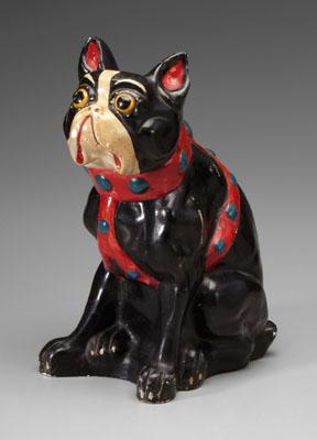 Appraisal: Chalkware Boston Terrier written in pencil on base Aug in