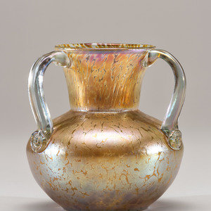 Appraisal: Attributed to Loetz Austrian Early th Century Vase iridescent glass