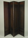 Appraisal: FOLDING SCREEN - Four panel Arts Crafts fumed oak early