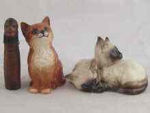 Appraisal: Two ceramic Beswick figurines one a pair of Siamese kittens