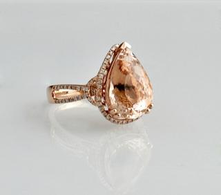 Appraisal: Lady's K Rose Gold Dinner Ring with an car Lady's