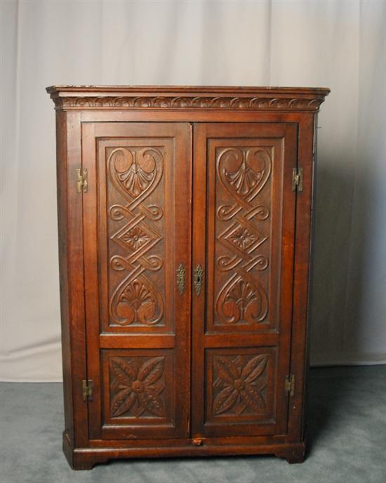 Appraisal: A L th E th C English Corner Cupboard to