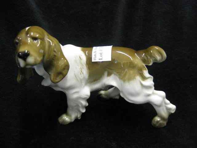 Appraisal: Hutschenreuther Porcelain Figurine Spaniel '' tall '' long excellent