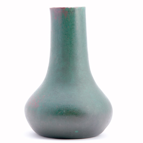 Appraisal: PEWABIC Early bottle-shaped vase covered in a fine leathery matte