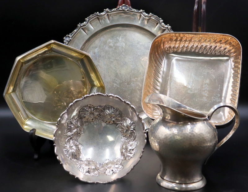 Appraisal: SILVER Assorted Grouping of Sterling and Silver Including an Italian