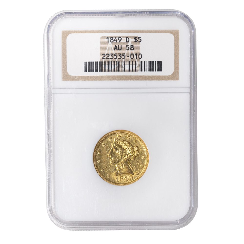 Appraisal: -D Liberty Gold NGC AU Christian Gobrecht designed all the