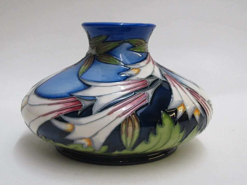 Appraisal: A Moorcroft Ivory Bells vase designed by Philip Gibson from