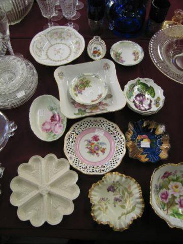 Appraisal: pcs of Estate Porcelains mostly fancy serving dishes bowls