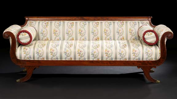 Appraisal: American Classical Mahogany Sofa early th century school of Duncan