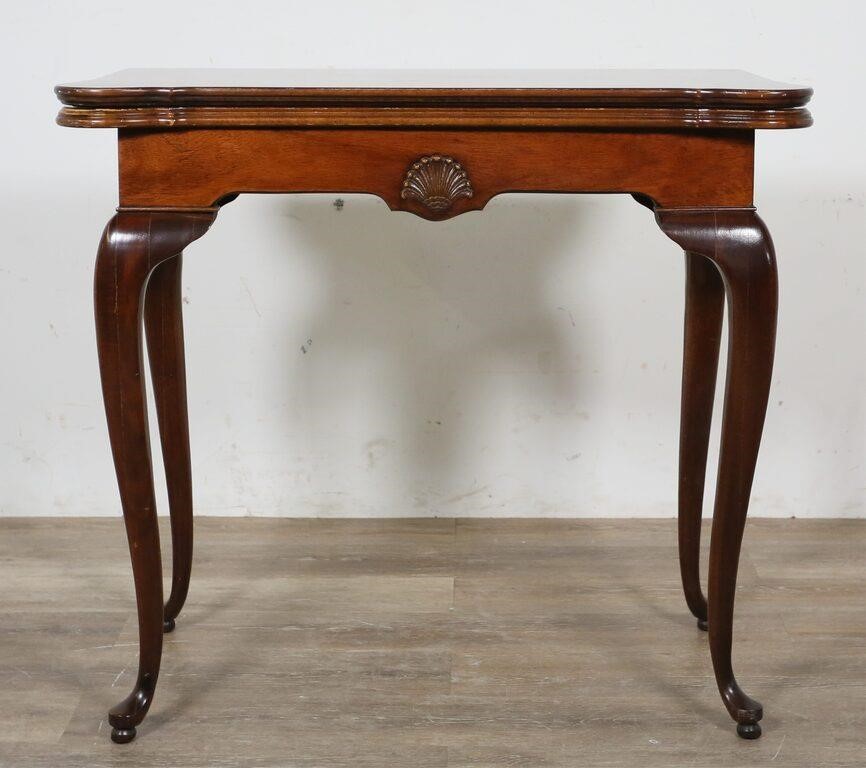 Appraisal: Queen Anne style gaming or card table Late th century