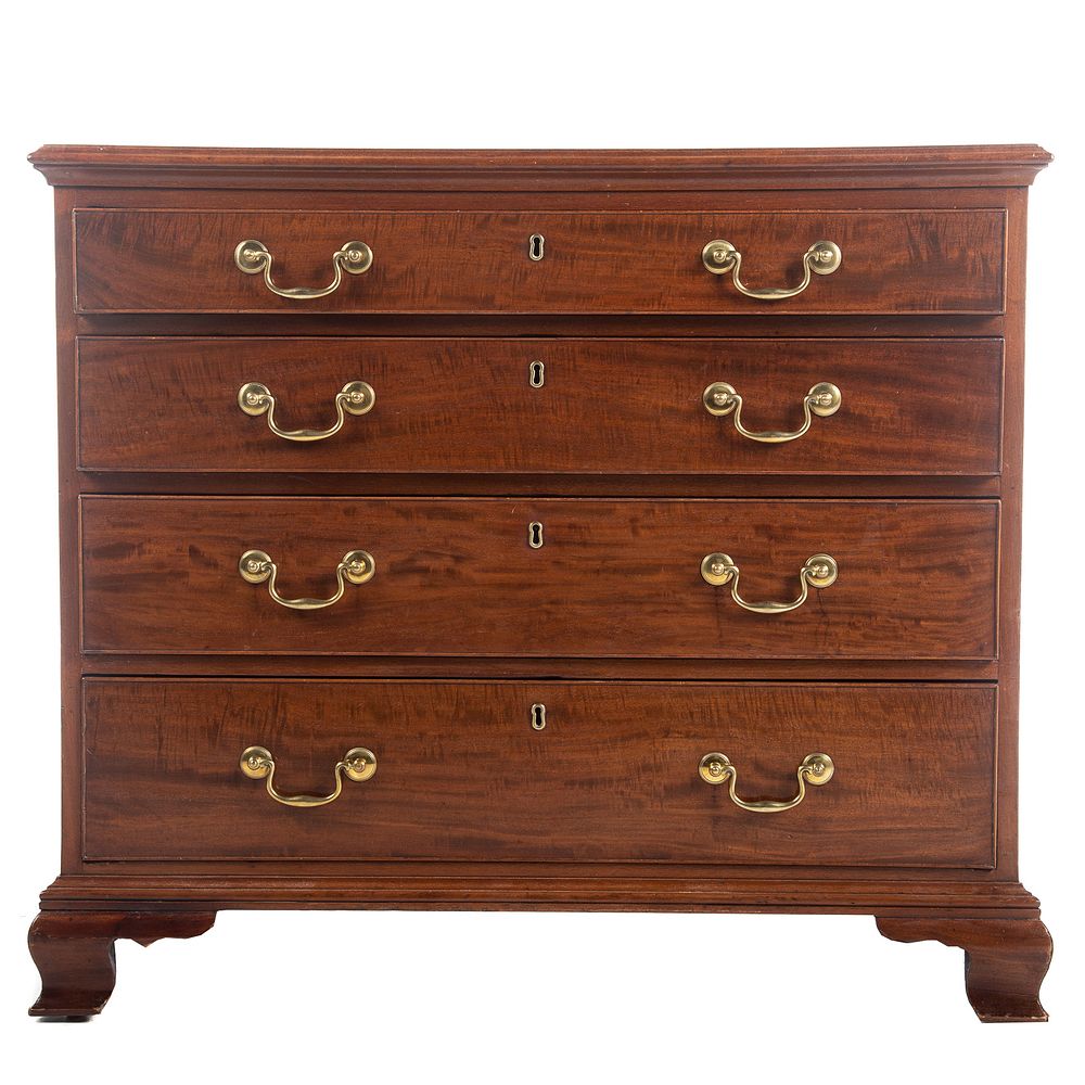 Appraisal: George III Mahogany Chest of Drawers Circa - four graduated