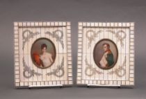 Appraisal: Napoleon Josephine ca th Century A pair of portraits hand