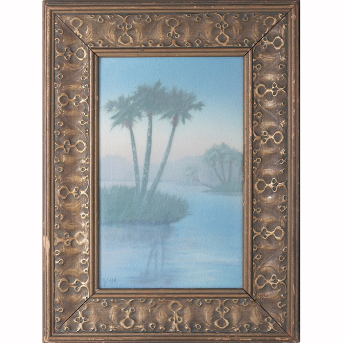 Appraisal: Good Rookwood plaque unusual and nicely painted water scene with