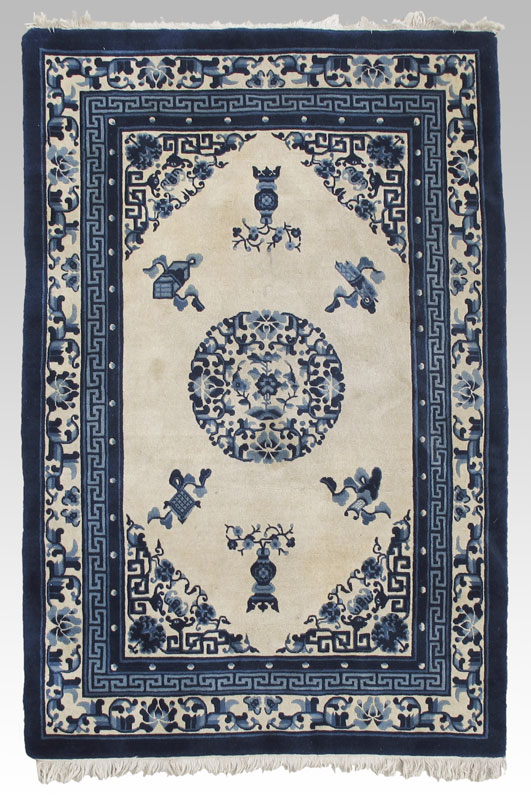 Appraisal: MODERN CHINESE HAND KNOTTED WOOL RUG ' '' x '