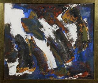 Appraisal: Painting Mason Wells Mason Wells American - Abstract oil on