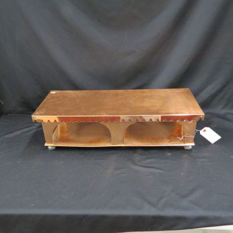 Appraisal: Copper Warming Stand polished lacquered x