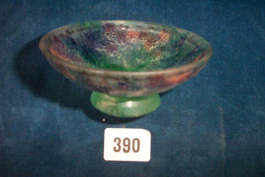 Appraisal: An early th century art glass bowl by G Argy