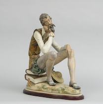 Appraisal: LLadro Don Quixote Don Quixote Dreaming Matte Gres glazed porcelain