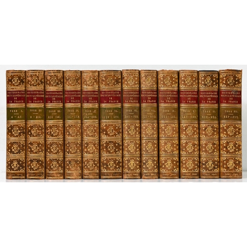 Appraisal: Le Bas P - France Dictionnaire Encyclopedique twelve volumes half