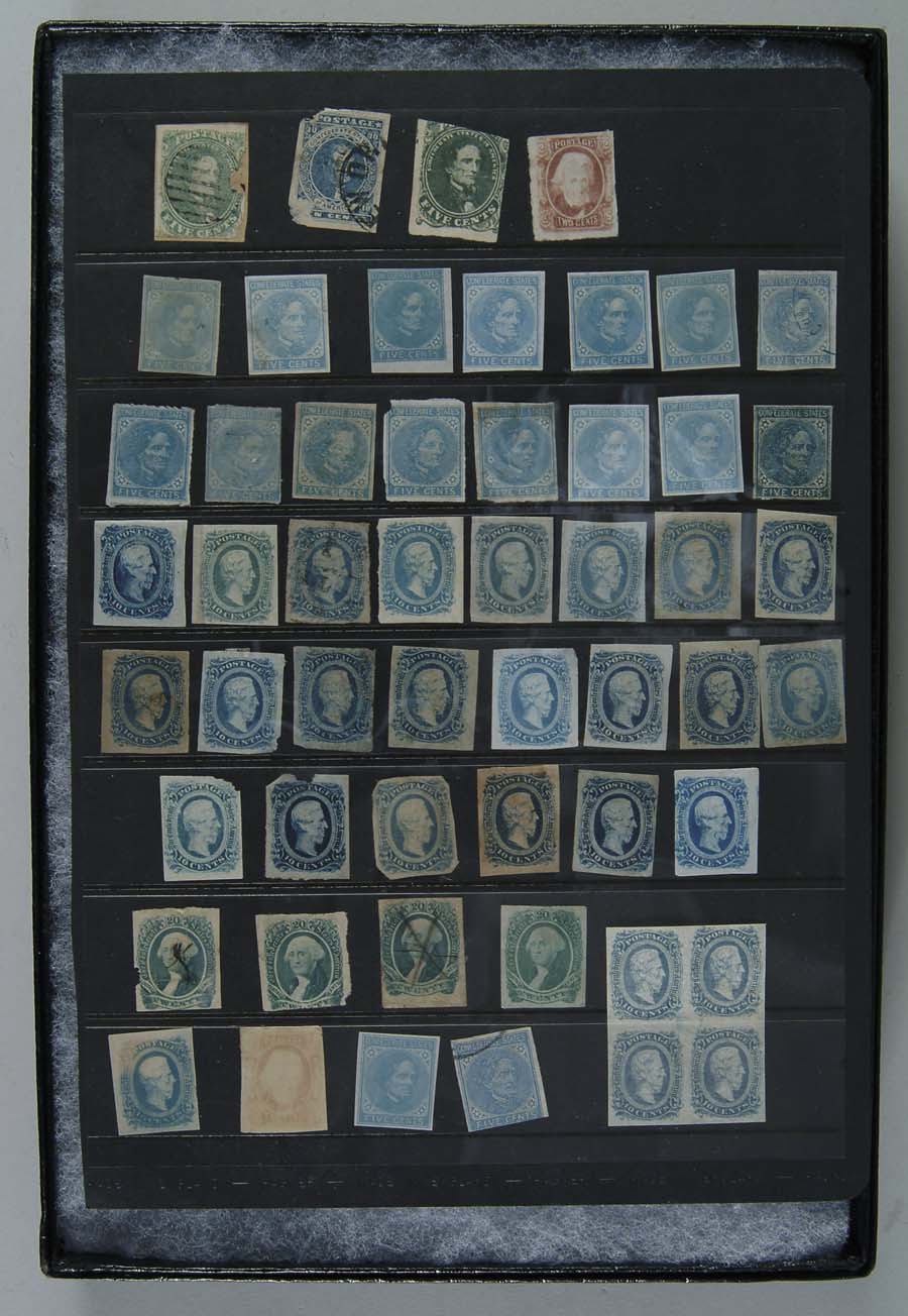 Appraisal: COLLECTION OF CONFEDERATE POSTAGE STAMPS Collection consists of unused and