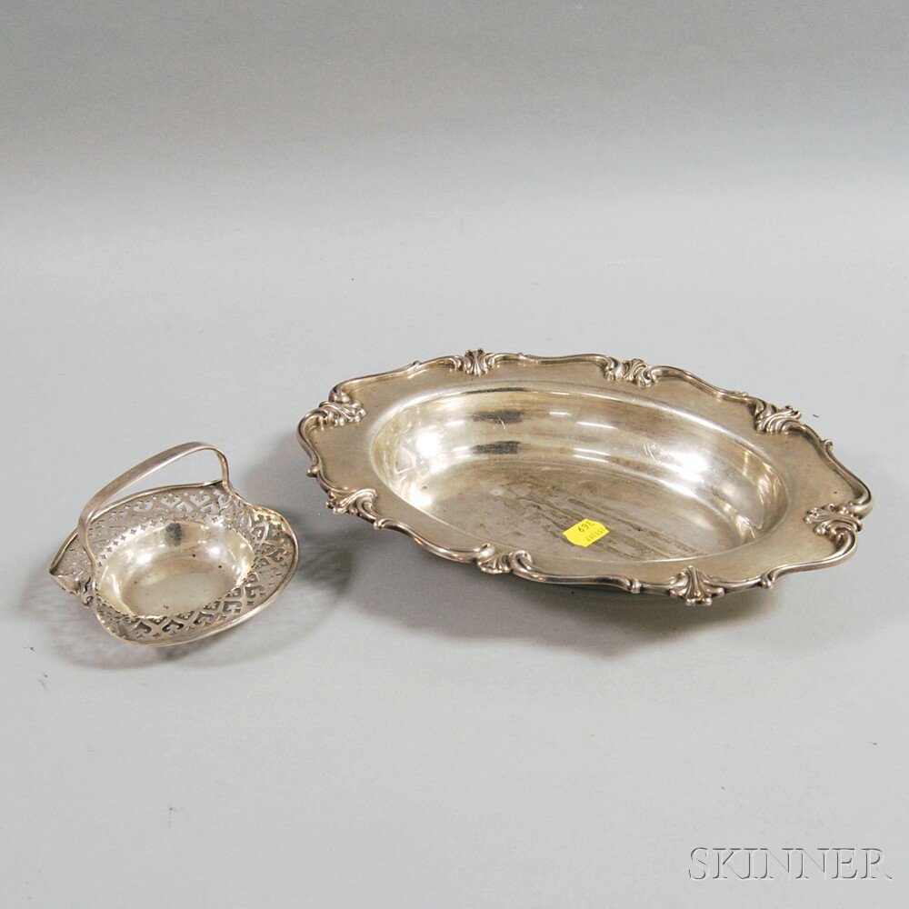 Appraisal: Two Pieces of Sterling Silver a Frank M Whiting open