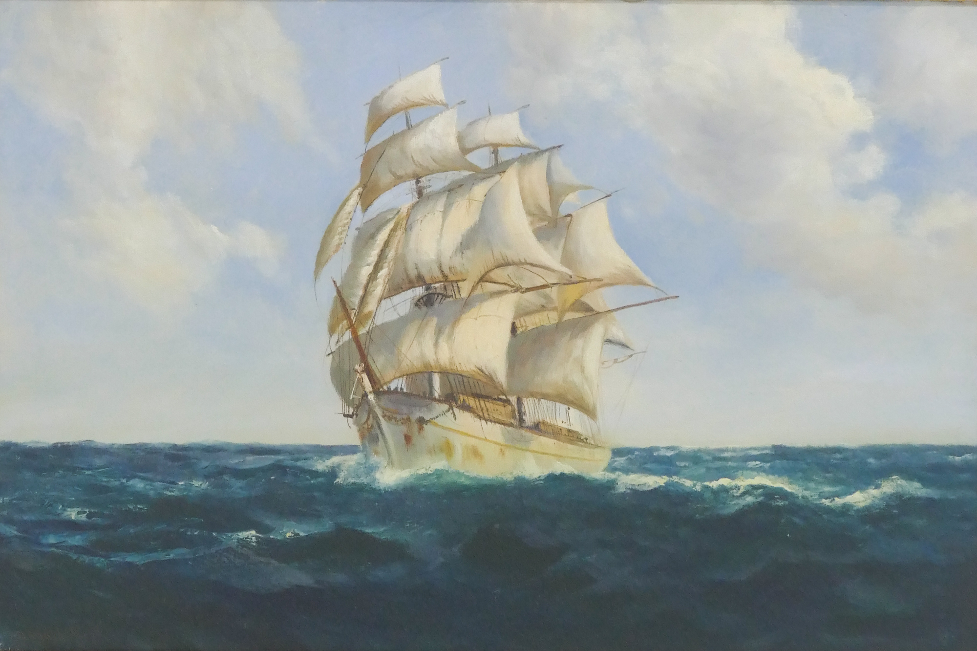 Appraisal: Donald Brett - United Kingdom 'Thomas Stevens' Oil on Canvas