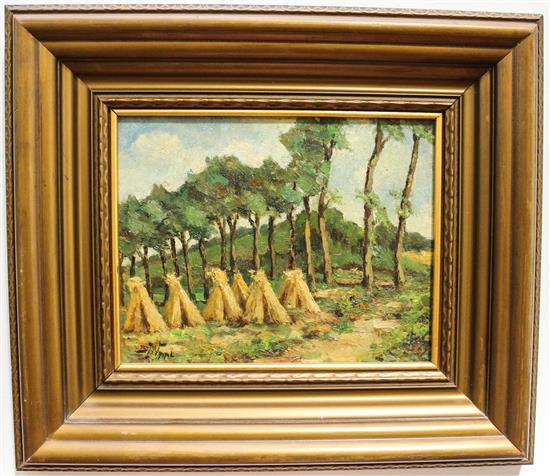 Appraisal: Sale Lot Artist Unknown French th century Landscape oil on