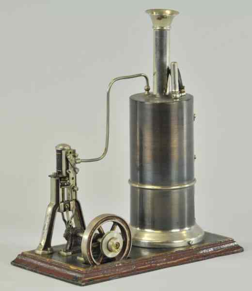 Appraisal: SCHOENNER ''A'' FRAME ENGINE Vertical boiler polished metal contains sight