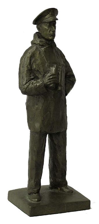 Appraisal: th century Bronze figure of a standing Naval Officer with