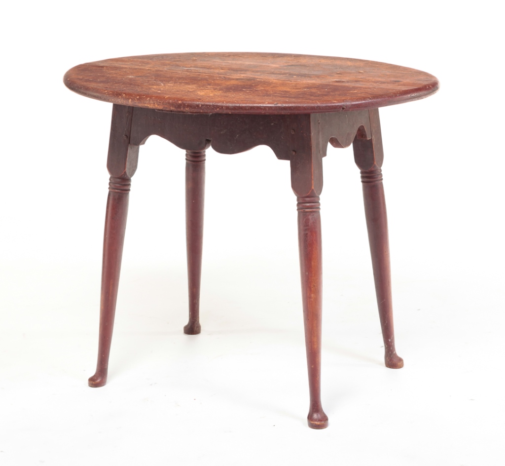 Appraisal: AMERICAN QUEEN ANNE TAVERN TABLE Mid th century pine and