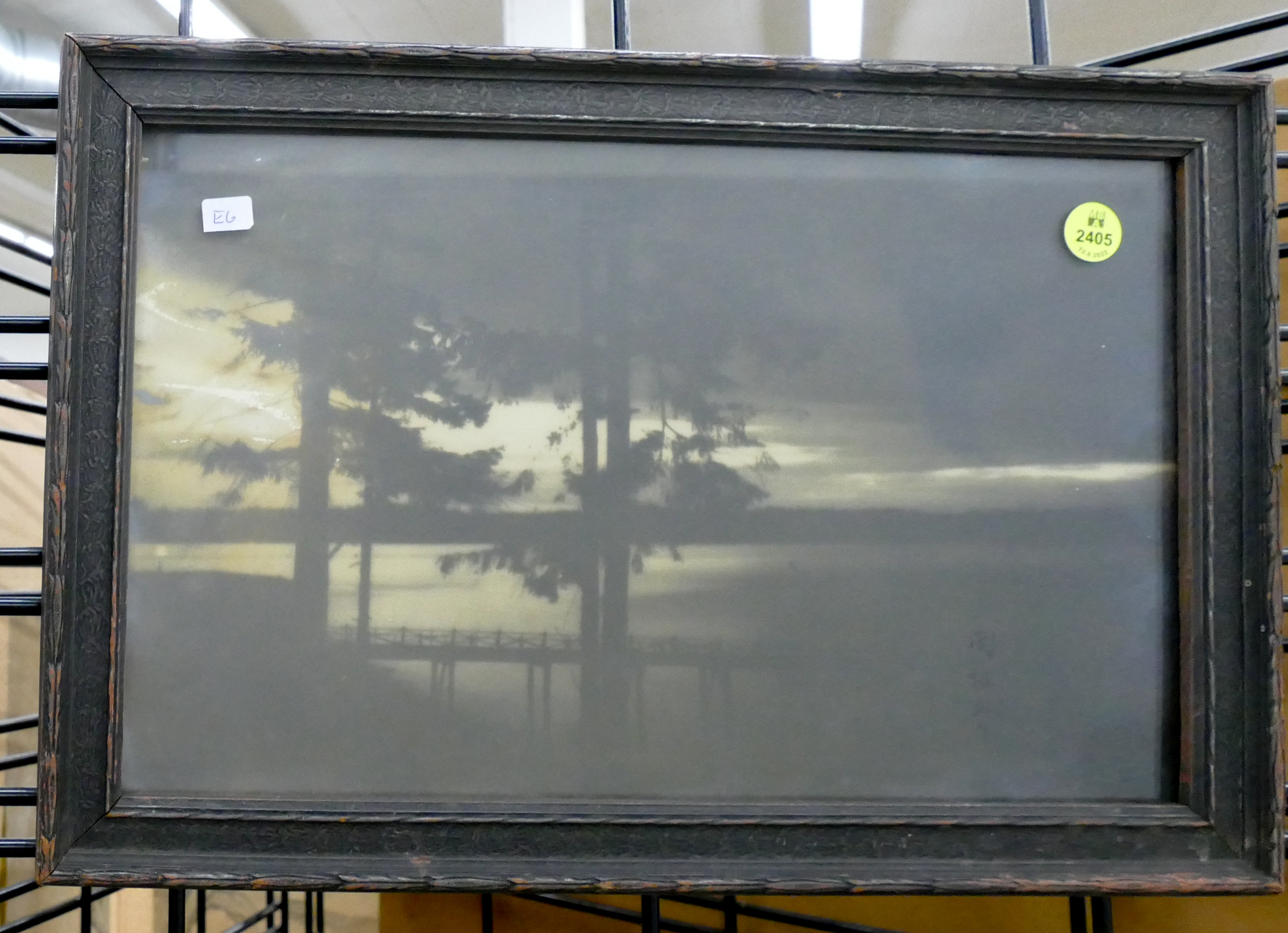 Appraisal: 's Japanese Art Landscape Photograph framed- x ''