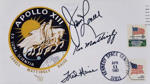 Appraisal: Apollo Crew Cover Featuring the Apollo emblem and astronaut emblem