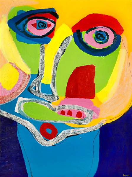 Appraisal: Karel Appel Dutch - Grande T te I signed and