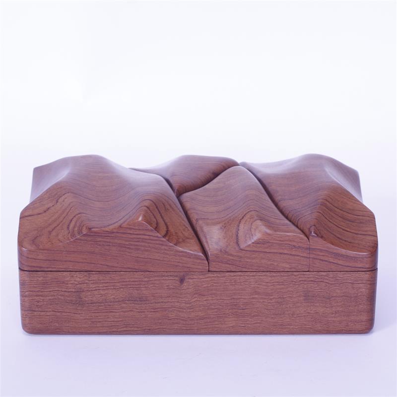 Appraisal: Eric Arcese th st Century hand crafted exotic wood box