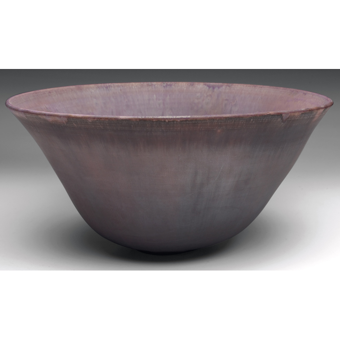 Appraisal: Rose Cabat bowl large flaring shape covered in a colorful