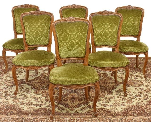 Appraisal: lot of French Louis XV style chairs early th c